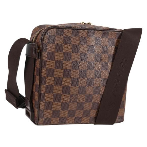 LOUIS VUITTON Damier Ebene Olaf PM Shoulder Bag N41442 LV Auth 133882V - Picture 1 of 16